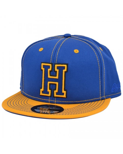 CARBON 212 COLLAGE STYLED H YELLOW & BLUE SNAPBACK CAP
