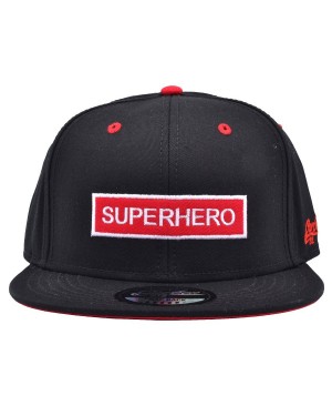 CARBON 212 SUPERHERO RED & WHITE BOX BLACK SNAPBACK CAP