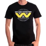 OFFICIAL ALIEN WEYLAND-YUTANI CORP LOGO 'BUILDING BETTER WORLDS' BLACK T-SHIRT