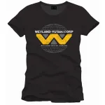 OFFICIAL ALIEN WEYLAND-YUTANI CORP LOGO 'BUILDING BETTER WORLDS' BLACK T-SHIRT