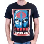 OFFICIAL G.I. JOE COBRA WANTS YOU NAVY BLUE T-SHIRT