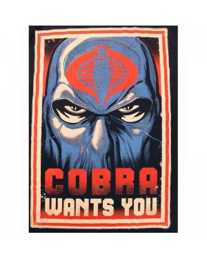 OFFICIAL G.I. JOE COBRA WANTS YOU NAVY BLUE T-SHIRT