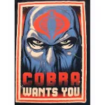 OFFICIAL G.I. JOE COBRA WANTS YOU NAVY BLUE T-SHIRT