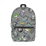 OFFICIAL SUICIDE SQUAD CHARACTER ICONS GREY BACKPACK