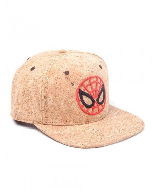 OFFICIAL MARVEL COMICS THE AMAZING SPIDER-MAN ROUND MASK CORK SNAPBACK CAP