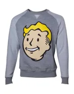 OFFICIAL FALLOUT 4 VAULT BOY FACE GREY SWEATER JUMPER