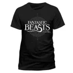 OFFICIAL FANTASTIC BEASTS AND WHERE TO FIND THEM SYMBOL BLACK T-SHIRT