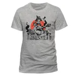 OFFICIAL MARVEL COMICS PUNISHER SUNSET TANK GREY T-SHIRT