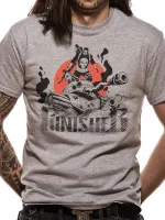 OFFICIAL MARVEL COMICS PUNISHER SUNSET TANK GREY T-SHIRT