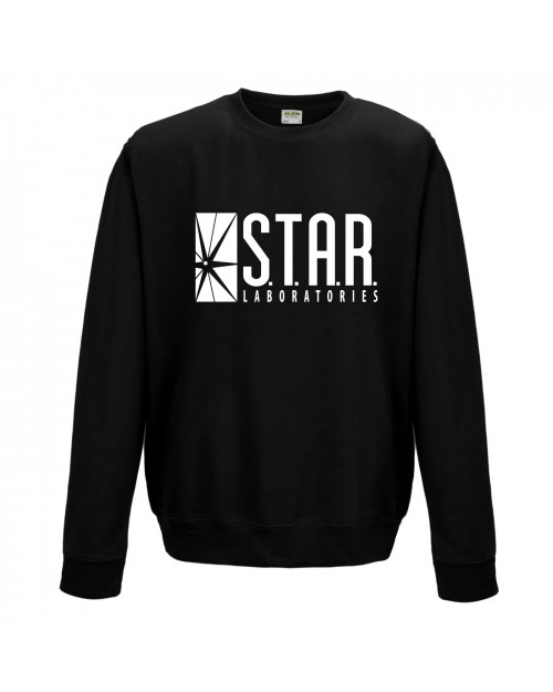 OFFICIAL THE FLASH (TV) STAR LABS LOGO CREWNECK SWEATER JUMPER