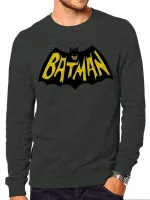 OFFICIAL DC COMICS BATMAN 1966 BAT SYMBOL CREWNECK SWEATER JUMPER