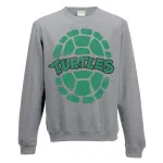 OFFICIAL TEENAGE MUTANT NINJA TURTLES SHELL GREY CREWNECK SWEATER JUMPER