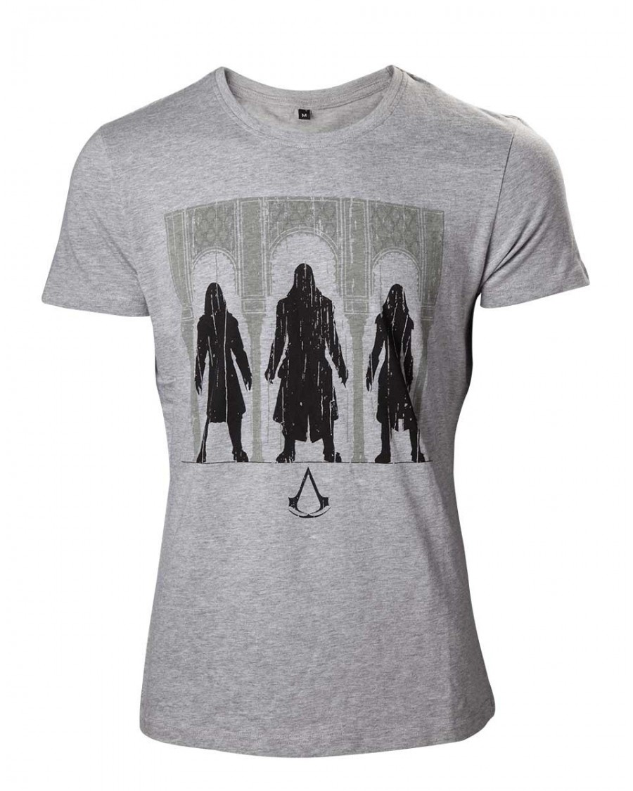 OFFICIAL ASSASSIN'S CREED THE MOVIE - GROUP OF ASSASSIN'S GREY T-SHIRT