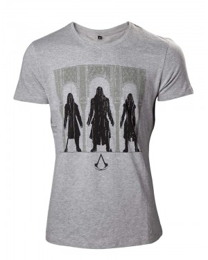 OFFICIAL ASSASSIN'S CREED THE MOVIE - GROUP OF ASSASSIN'S GREY T-SHIRT