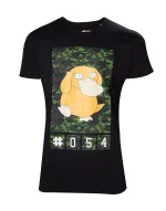 OFFICIAL POKEMON PSYDUCK 054 CAMOUFLAGE PRINT BLACK T-SHIRT