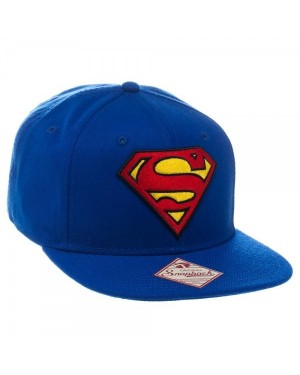 DC COMICS SUPERMAN CLASSIC SYMBOL BLUE SNAPBACK CAP