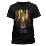 OFFICIAL FANTASTIC BEASTS AND WHERE TO FIND NEWT HALLWAY BLACK T-SHIRT