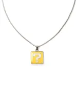 OFFICIAL NINTENDO'S SUPER MARIO BRO'S QUESTION MARK BLOCK PENDANT ON NECKLACE