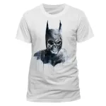 OFFICIAL DC COMICS BATMAN GOTHIC SKULL PAINT ART WHITE T-SHIRT