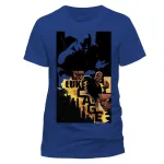 OFFICIAL MARVEL COMICS LUKE CAGE CITY COMIC STYLED PRINT BLUE T-SHIRT