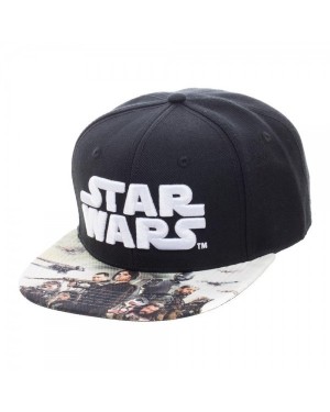 A STAR WARS STORY SYMBOL SNAPBACK CAP WITH PRINTED VISOR OFFICIAL ROGUE ONE 