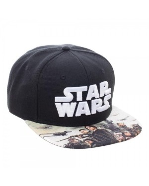 OFFICIAL ROGUE ONE: A STAR WARS STORY SYMBOL SNAPBACK CAP WITH PRINTED VISOR