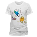 OFFICIAL ADVENTURE TIME - FINN AND JAKE RADIO WHITE T-SHIRT