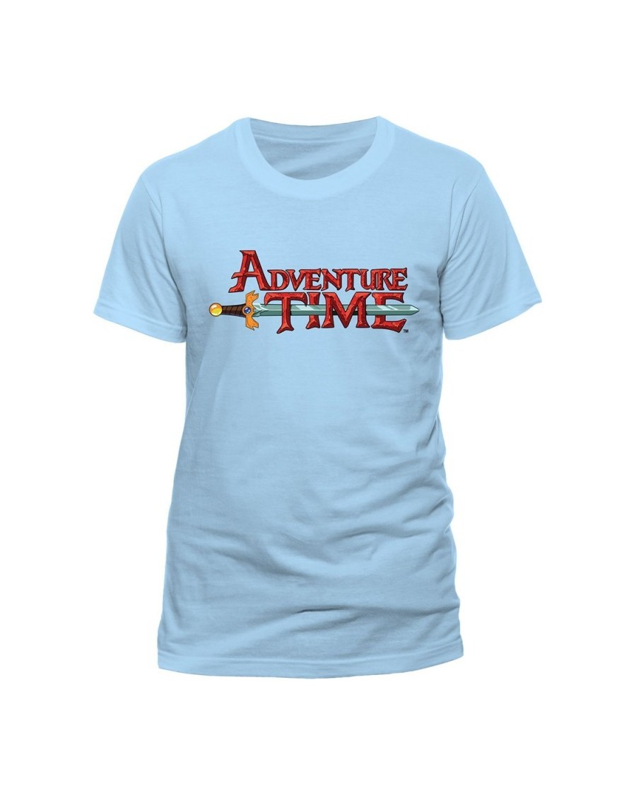 OFFICIAL ADVENTURE TIME LOGO BABY BLUE T-SHIRT