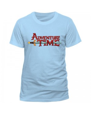 OFFICIAL ADVENTURE TIME LOGO BABY BLUE T-SHIRT