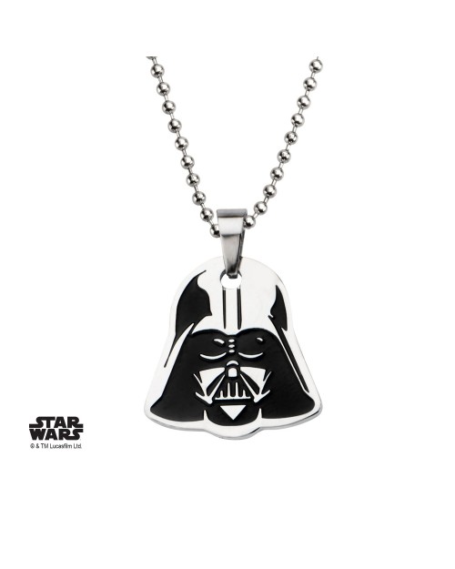 STAR WARS DARTH VADER MASK CUT OUT PENDANT ON CHAIN NECKLACE