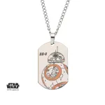 STAR WARS BB-8 DROID DOG TAG PENDANT ON CHAIN NECKLACE