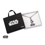 STAR WARS BB-8 HALF 3D STAINLESS STEEL PENDANT ON CHAIN NECKLACE