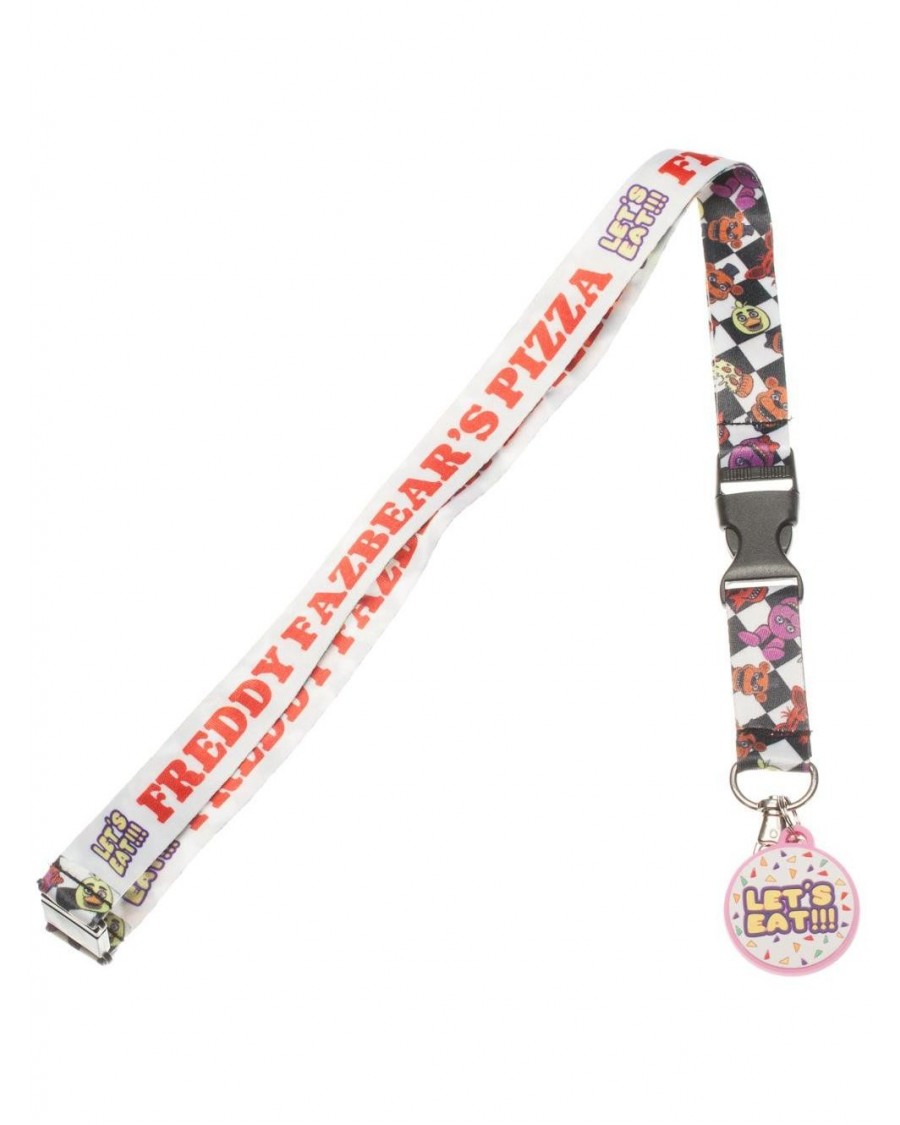 OFFICIAL FIVE NIGHTS AT FREDDY'S PIZZA PRINTED LANYARD
