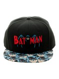 OFFICIAL DC COMICS BATMAN RETRO SYMBOL SNAPBACK CAP WITH PRINTED VISOR