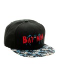 OFFICIAL DC COMICS BATMAN RETRO SYMBOL SNAPBACK CAP WITH PRINTED VISOR