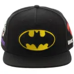 OFFICIAL DC COMICS BATMAN FRIENDS AND FOES SYMBOLS BLACK SNAPBACK CAP