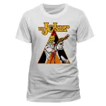 OFFICIAL DC COMICS THE JOKER & HARLEY QUINN CLOCKWORK ART WHITE T-SHIRT