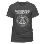 OFFICIAL GUARDIANS OF THE GALAXY - CREST SYMBOL GREY T-SHIRT