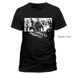 OFFICIAL GUARDIANS OF THE GALAXY VOL 2 - CHARACTER STRIP SILVER FOIL BLACK T-SHIRT