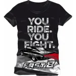 OFFICIAL FAST & FURIOUS - THE FATE OF THE FURIOUS 'YOU RIDE. YOU FIGHT. BLACK T-SHIRT