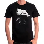 OFFICIAL WITCHER 3: WILD HUNT WOLF SILHOUETTE BLACK T-SHIRT