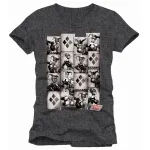 OFFICIAL DC COMICS HARLEY QUINN DIAMONDS CARDS GREY T-SHIRT