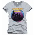 OFFICIAL MARVEL COMICS GUARDIANS OF THE GALAXY SILHOUETTE 'AWESOME MIXTAPE VOL 1' GREY T-SHIRT