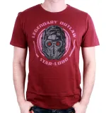 OFFICIAL MARVEL COMICS GUARDIANS OF THE GALAXY STAR-LORD 'LEGENDARY OUTLAW' MAROON T-SHIRT