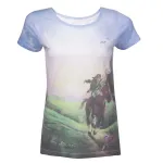 OFFICIAL THE LEGEND OF ZELDA: OCARINA OF TIME - LINK RIDING FULL FONT SUBLIMATION PRINT T-SHIRT