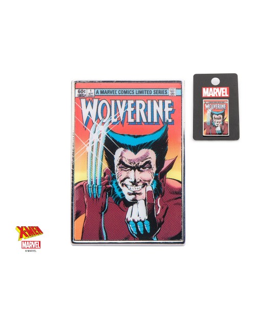 OFFICIAL MARVEL COMICS - X-MEN WOLVERINE COMIC BOOK COVER METAL PIN BADGE