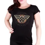 OFFICIAL DC COMICS - WONDER WOMAN (THE MOVIE) SYMBOL BLACK T-SHIRT