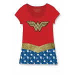 OFFICIAL DC COMICS - WONDER WOMAN COSTUME STYLED T-SHIRT