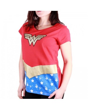 OFFICIAL DC COMICS - WONDER WOMAN COSTUME STYLED T-SHIRT