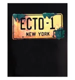 OFFICIAL GHOSTBUSTERS ECTOMOBILE NUMBERPLATE ECTO-1 BLACK T-SHIRT